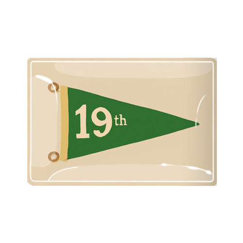 19th Hole Golf Decoupage Tray