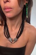 Harper Green Cubic Zirconia Drop Earrings - Born To Glam