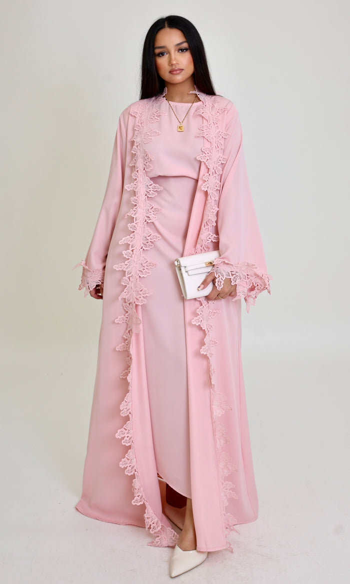 Amara Lace Abaya Set