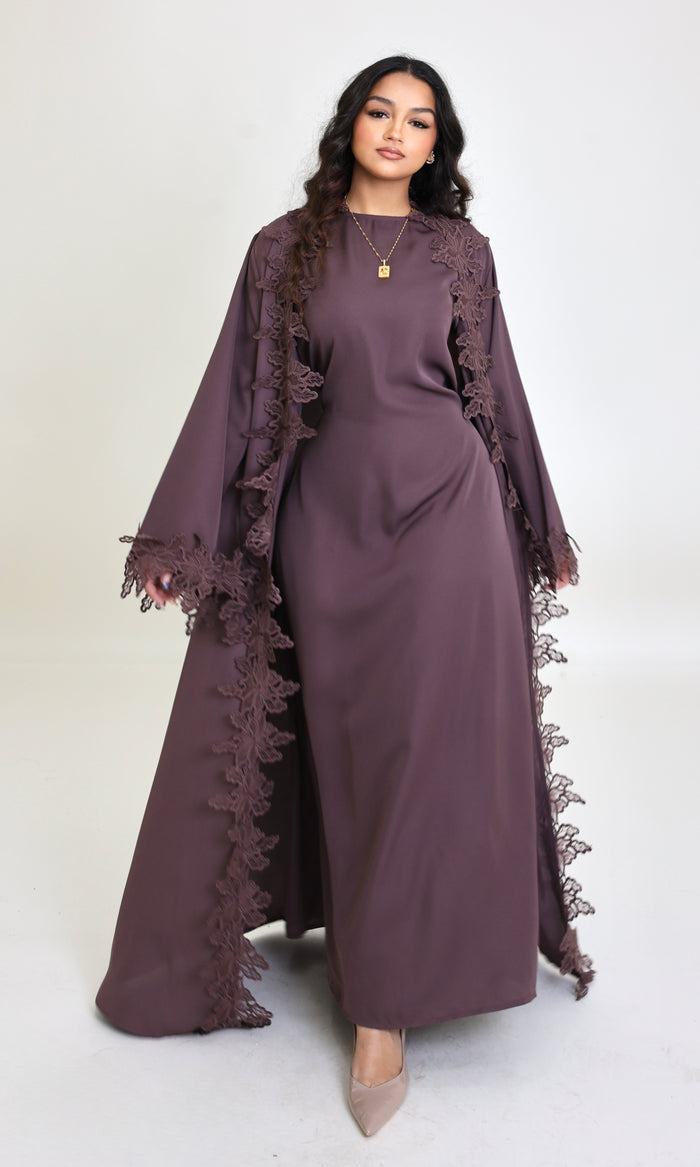Amara Lace Abaya Set