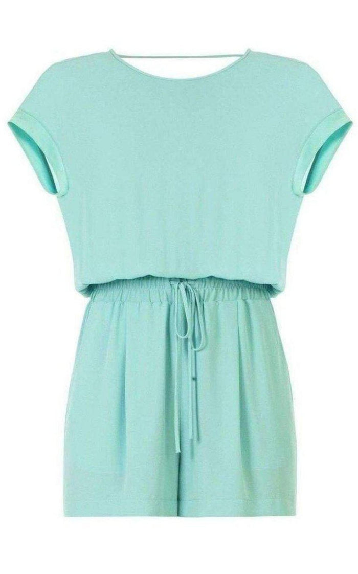 BCBGMAXAZRIA Angella Layered - Back Romper - Runway Catalog