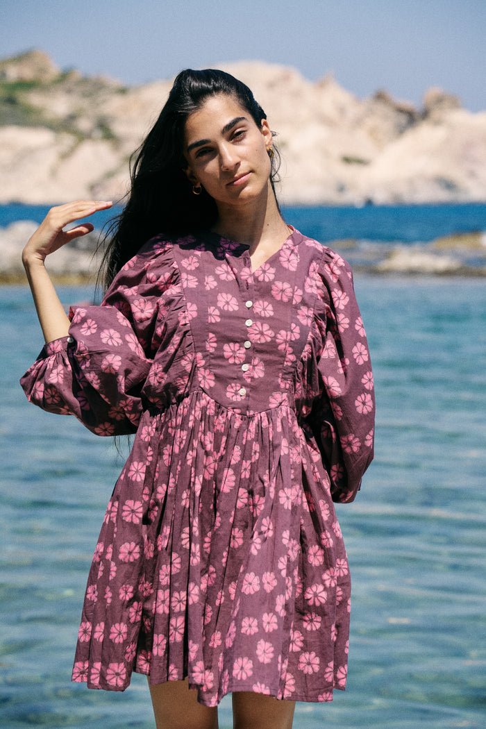 Anika Mini Dress ~ Pink Cosmos