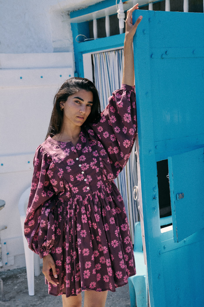 Anika Mini Dress ~ Pink Cosmos