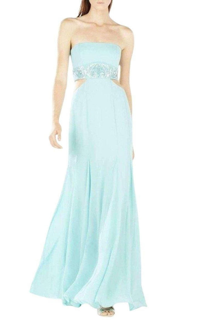 BCBGMAXAZRIA Axelle Strapless Waist Cutout Gown - Runway Catalog