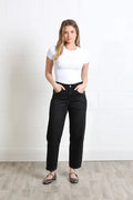 Bailey Barrel Jean (Black/Short)