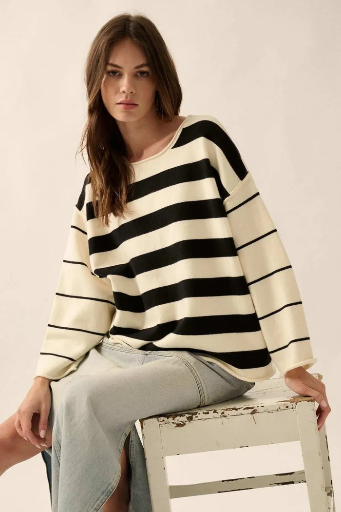 Cream & Black / S