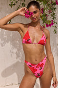 This is an image of Betsy Bikini Bottom in Rosebud - RESA featuring a model wearing the dress