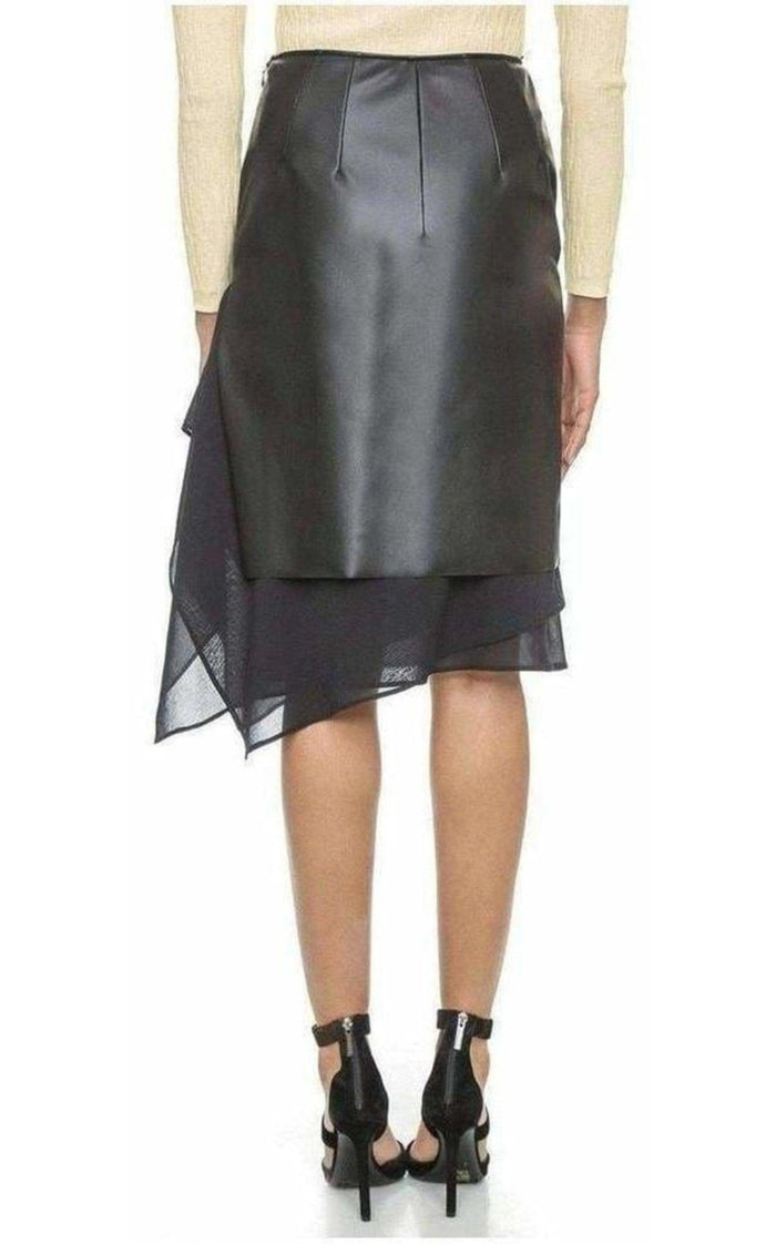 Cedric Charlier Black Layered Skirt - Runway Catalog