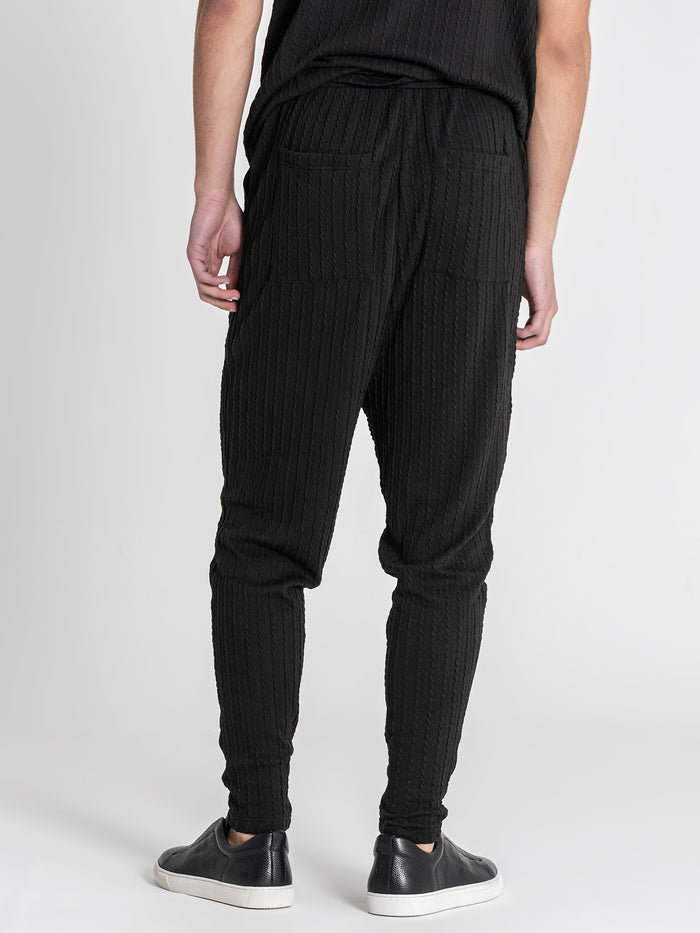joggers / Black Tactile Joggers
