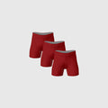 Burgundy Boxer Briefs 3-Pack