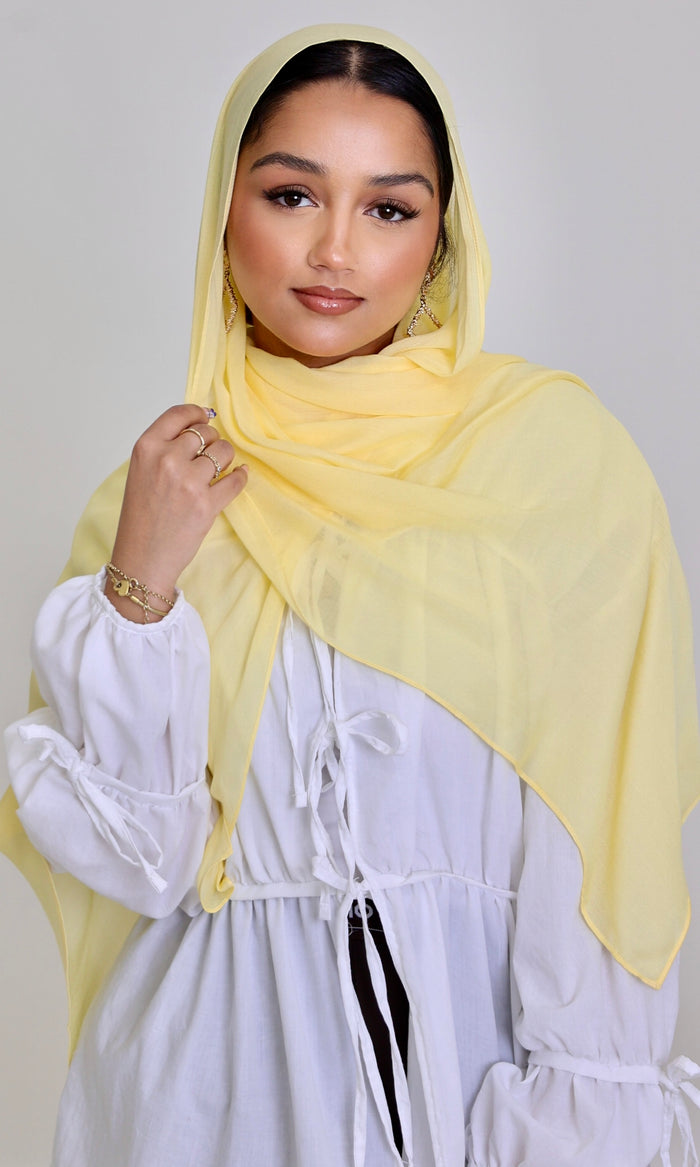 Buttercream Modal Hijab 🍋