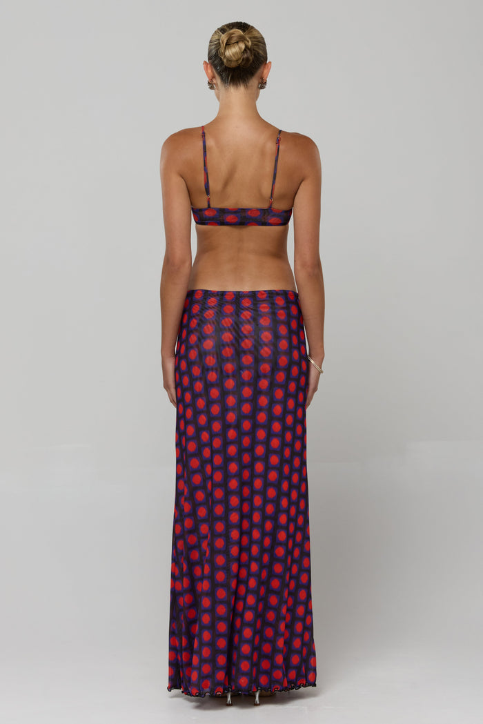 This is an image of Caro Set in Mod - RESA featuring a model wearing the dress