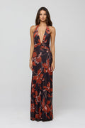 This is an image of Chelsea Dress in Coeur - RESA featuring a model wearing the dress