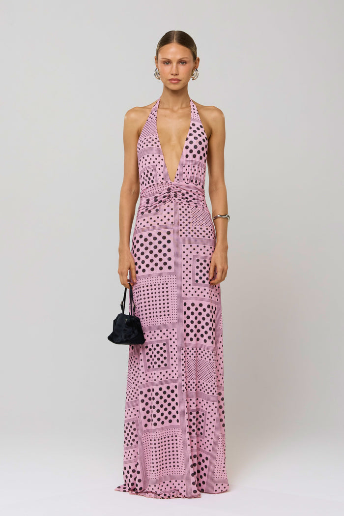This is an image of Chelsea Dress in Lauper - RESA featuring a model wearing the dress