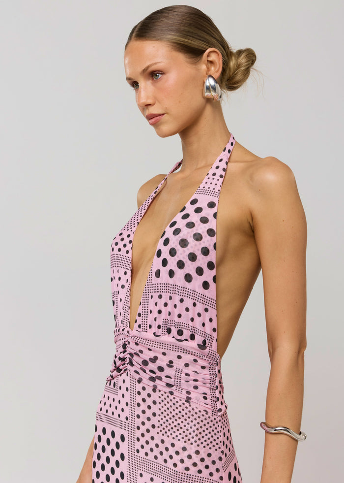 This is an image of Chelsea Dress in Lauper - RESA featuring a model wearing the dress