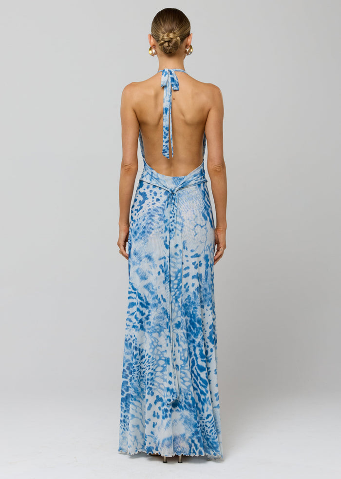 This is an image of Chelsea Dress in Neve - RESA featuring a model wearing the dress