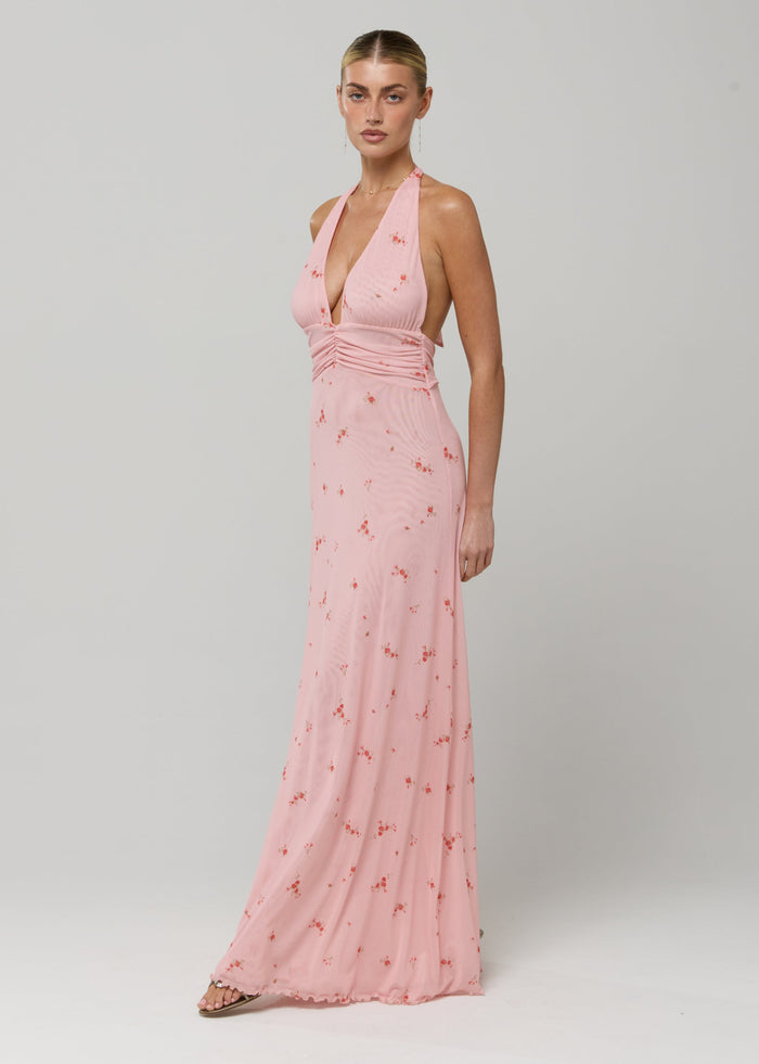 This is an image of Chelsea Dress in Sweet Pea - RESA featuring a model wearing the dress