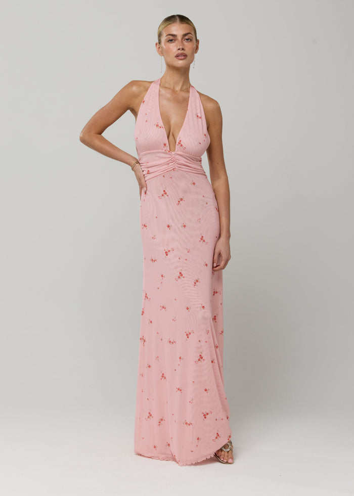 This is an image of Chelsea Dress in Sweet Pea - RESA featuring a model wearing the dress