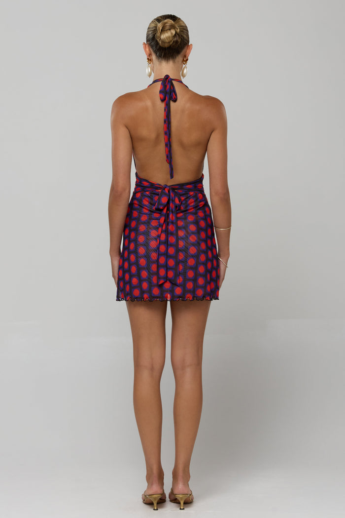 This is an image of Clint Dress in Mod - RESA featuring a model wearing the dress