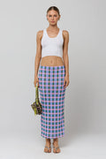 This is an image of Clyde Mesh Skirt in Motley - RESA featuring a model wearing the dress