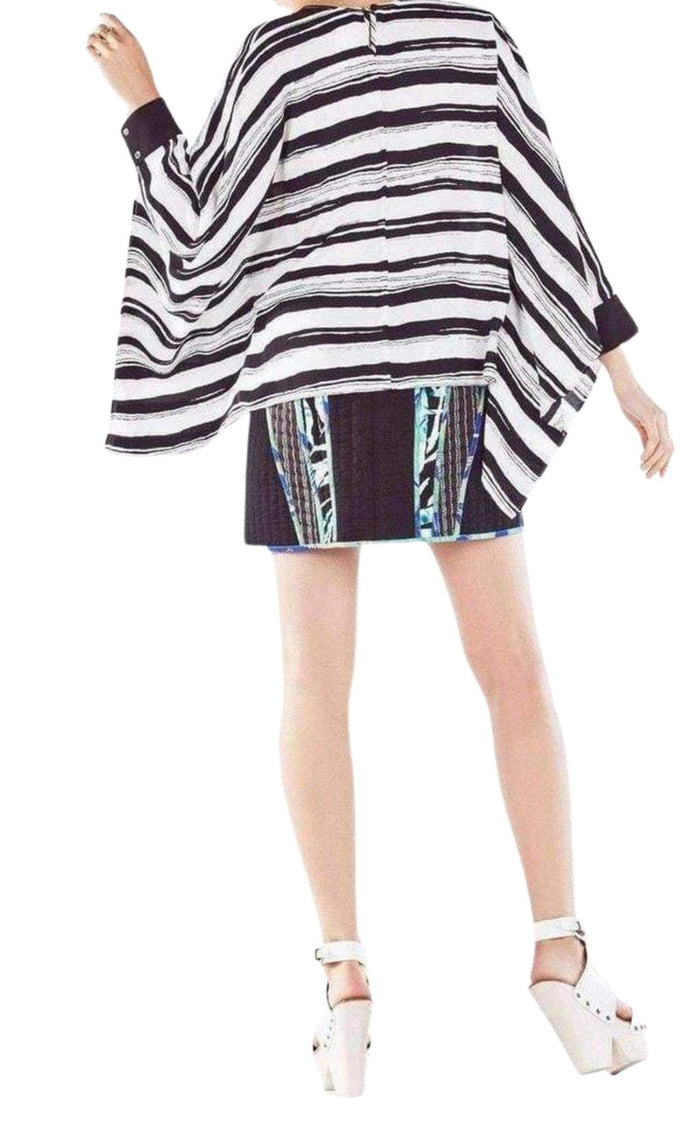 BCBGMAXAZRIA Cordelia Striped Kaftan Top - Runway Catalog