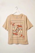 Cowgirl Queen of Hearts Slashed Graphic Tee - ShopPromesa
