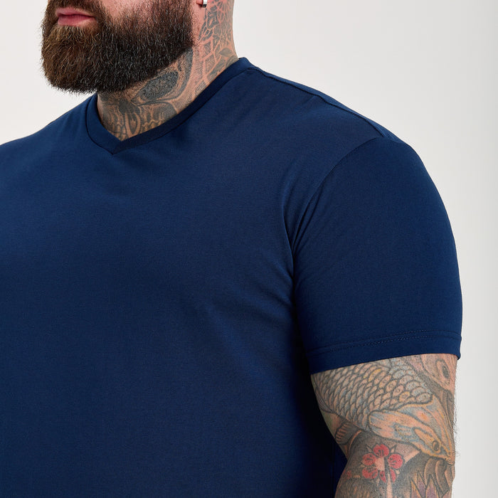 Deep Blue V-Neck T-Shirt