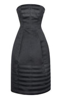 Jonathan Saunders Derya Poly Satin Strapless Cocktail Dress - Runway Catalog