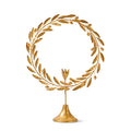Embossed Laurel Leaf Candleholder