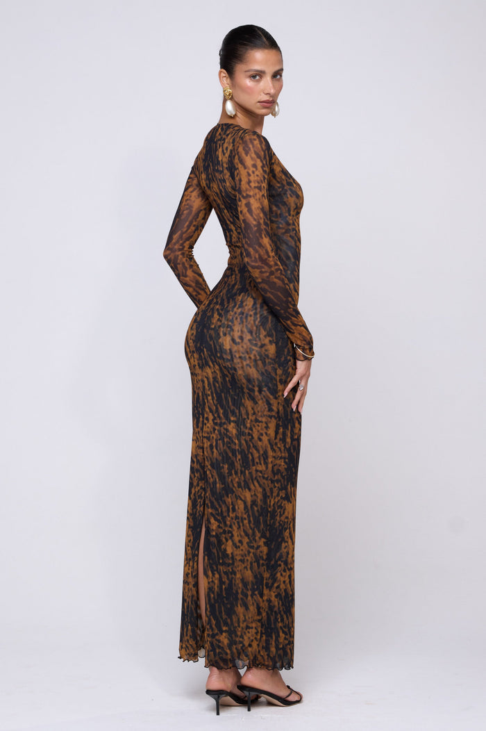 This is an image of Esme Dress in Bond - RESA featuring a model wearing the dress