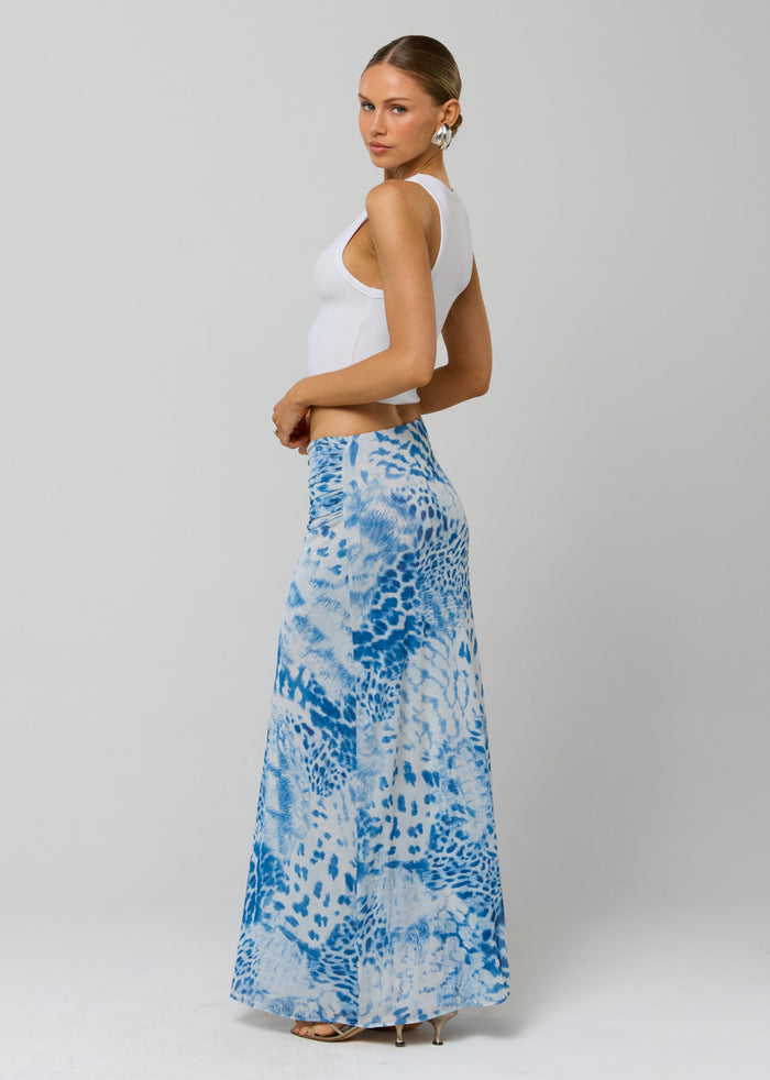 This is an image of Estelle Skirt in Neve - RESA featuring a model wearing the dress
