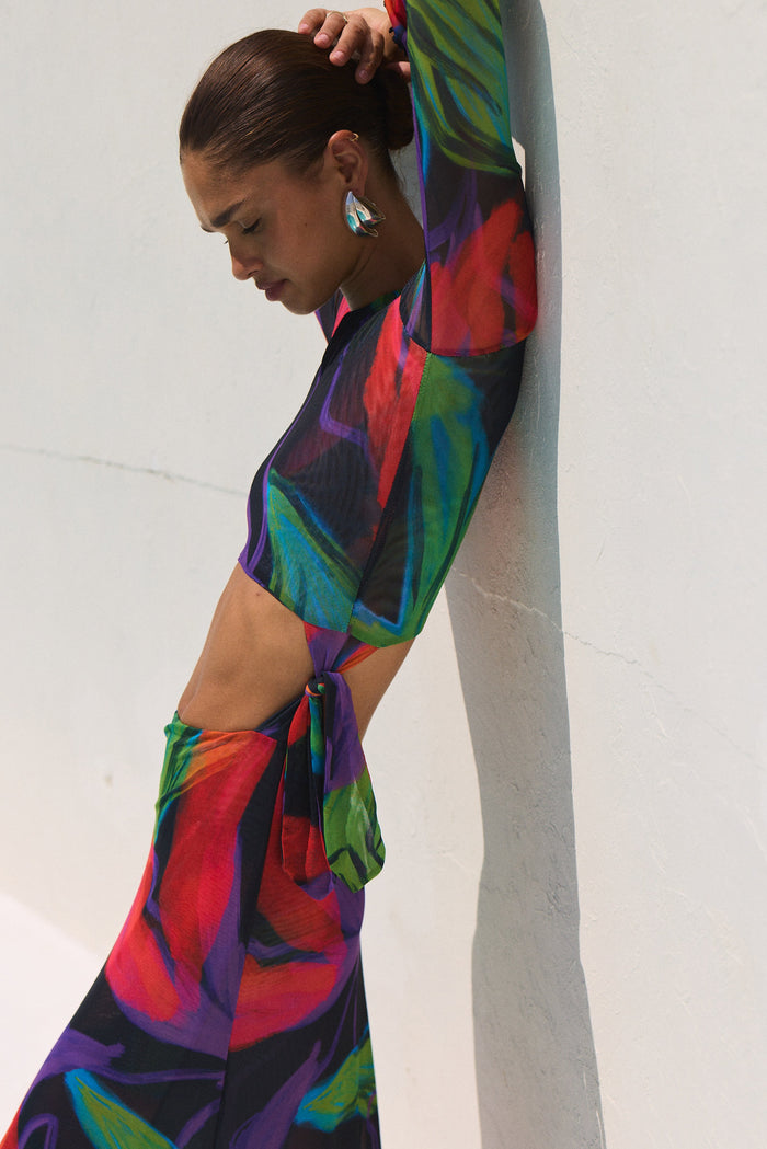 This is an image of Eva Maxi in Mai Tai - RESA featuring a model wearing the dress