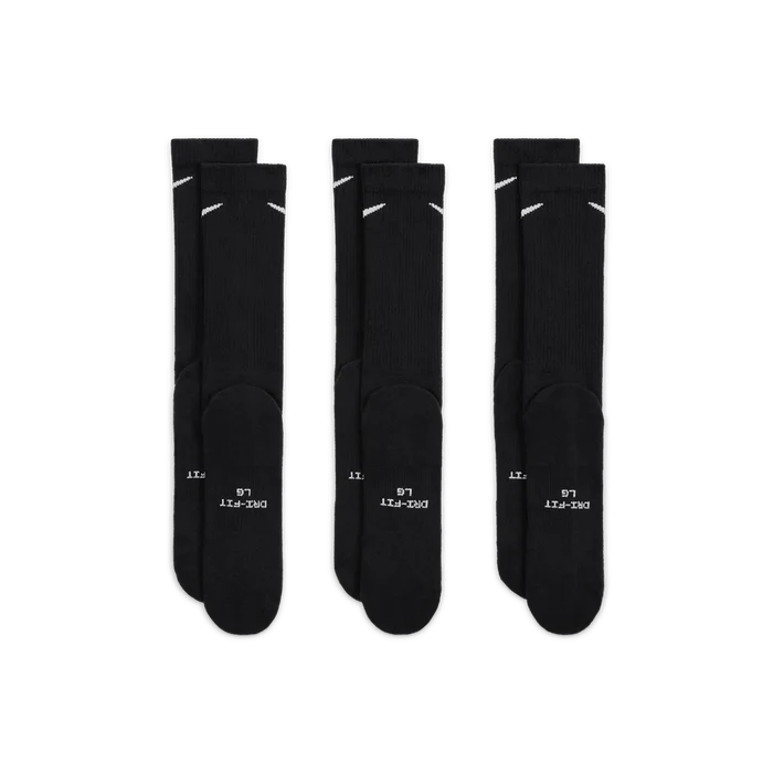 Everyday Elevated Crew Socks (3 Pairs) 'Black White'