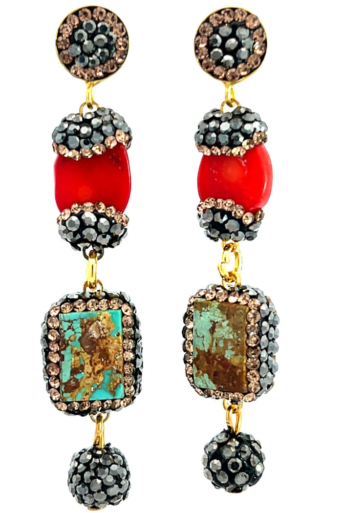 Coral/Turquoise