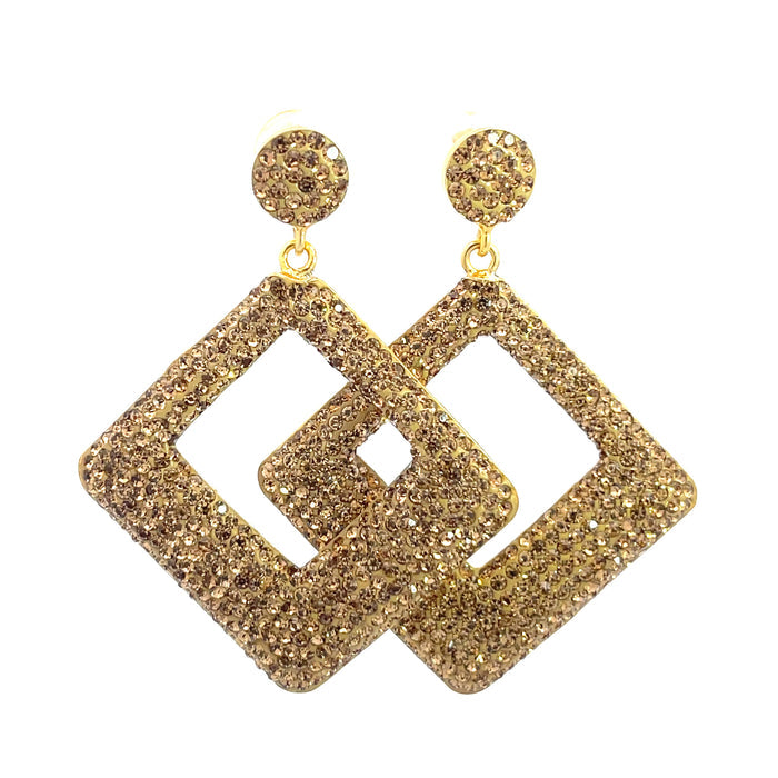 Style the Geometric 925 Sterling Silver Crystal Earring exclusively at Born To Glam