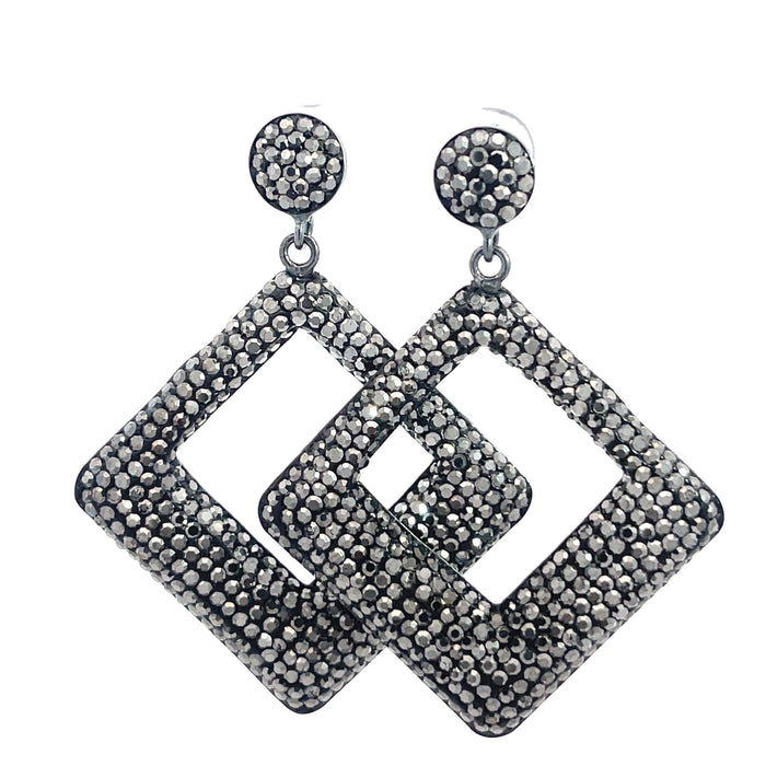 Style the Geometric 925 Sterling Silver Crystal Earring exclusively at Born To Glam