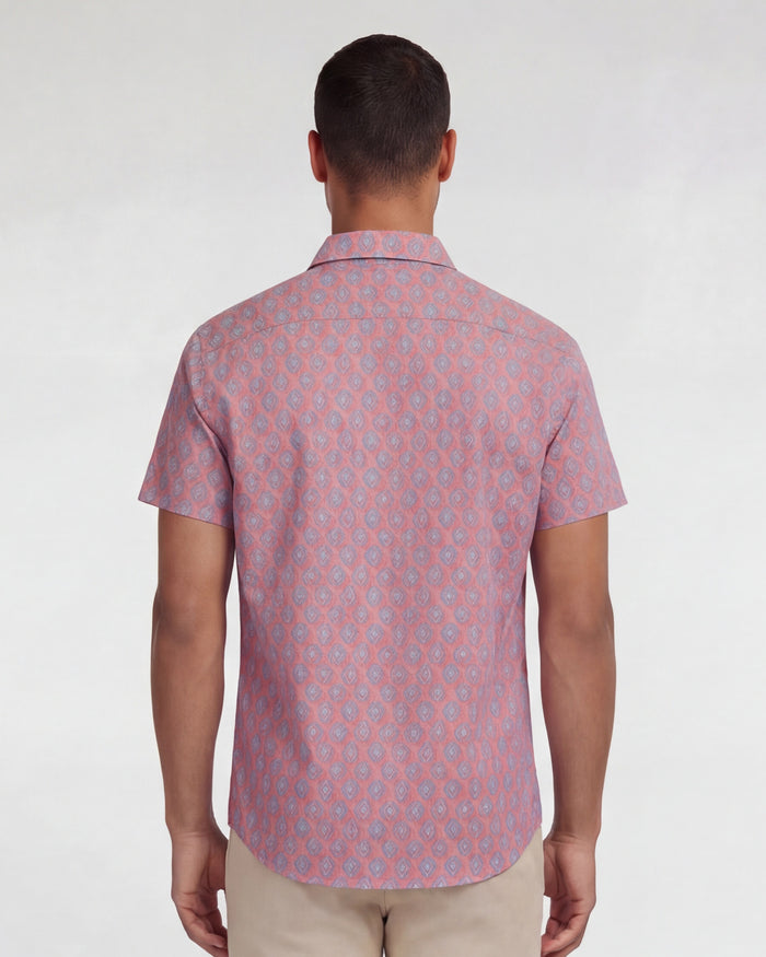 GEORGE MUD GEO CORAL MENS PRINTED SHIRT