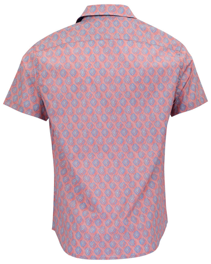 GEORGE MUD GEO CORAL MENS PRINTED SHIRT