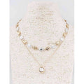 Gold & Silver Layered Charm Necklace