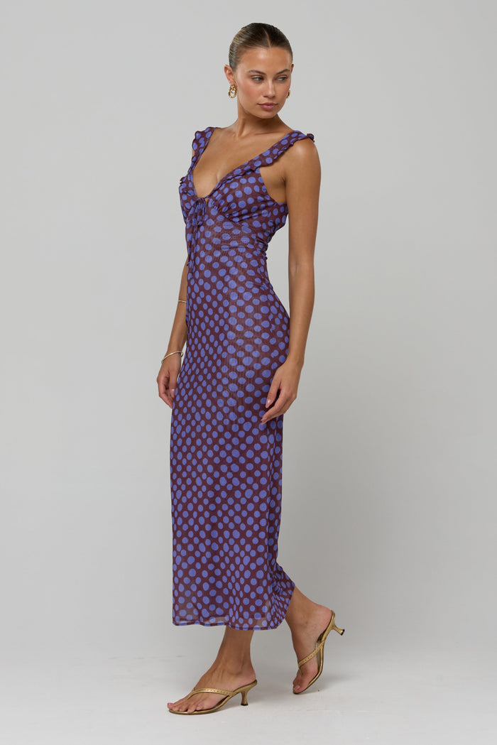 This is an image of Goldie in Vino - RESA featuring a model wearing the dress
