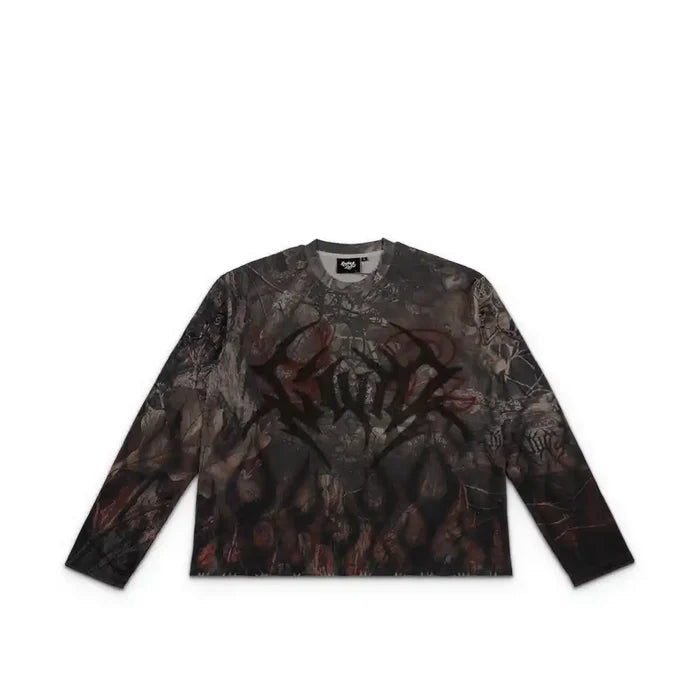 Gothic Flame Long Sleeve Thermal 'Camo'