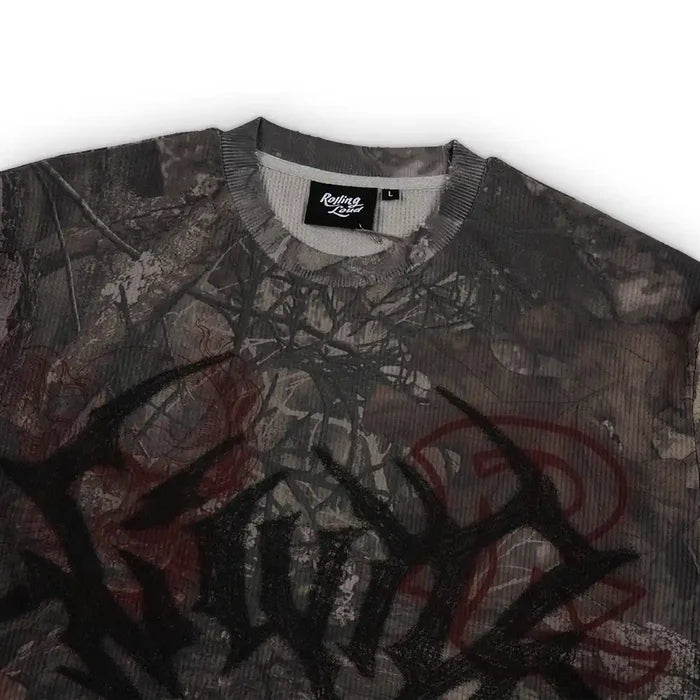 Gothic Flame Long Sleeve Thermal 'Camo'