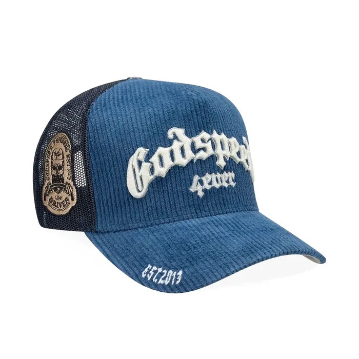 GS Forever Trucker Hat Boom 'Saphire Corduroy'