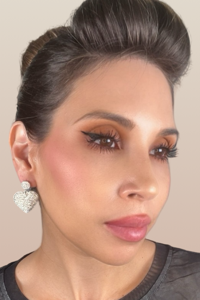 Style the Heart Crystal 925 Sterling Silver Earrings exclusively at Born To Glam