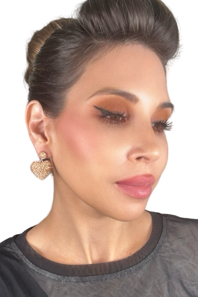 Style the Heart Crystal 925 Sterling Silver Earrings exclusively at Born To Glam