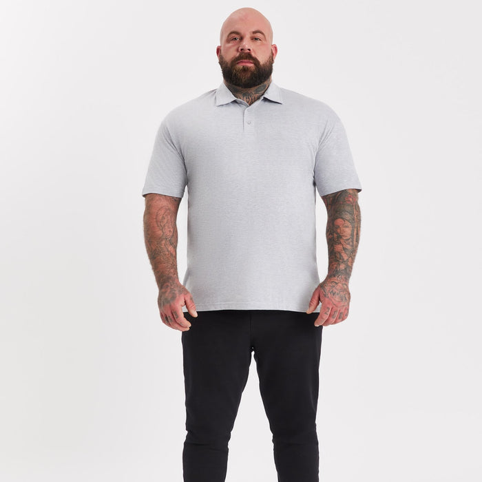 Heather Grey Polo