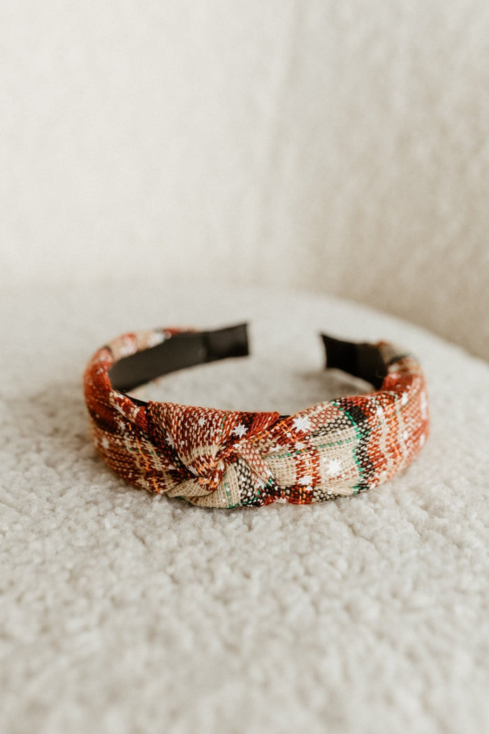 HOLIDAY HEADBAND IN TARTAN PLAID - Love Marlow