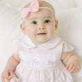 Hoppity Hop Classics Pink Smocked Bubble