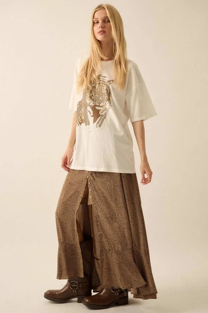 Intense Tiger Oversize Graphic Tee - ShopPromesa