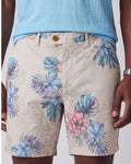 JOHN EXOTIC FLORAL NEUTRAL MENS FLAT FRONT SHORT